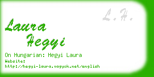 laura hegyi business card
